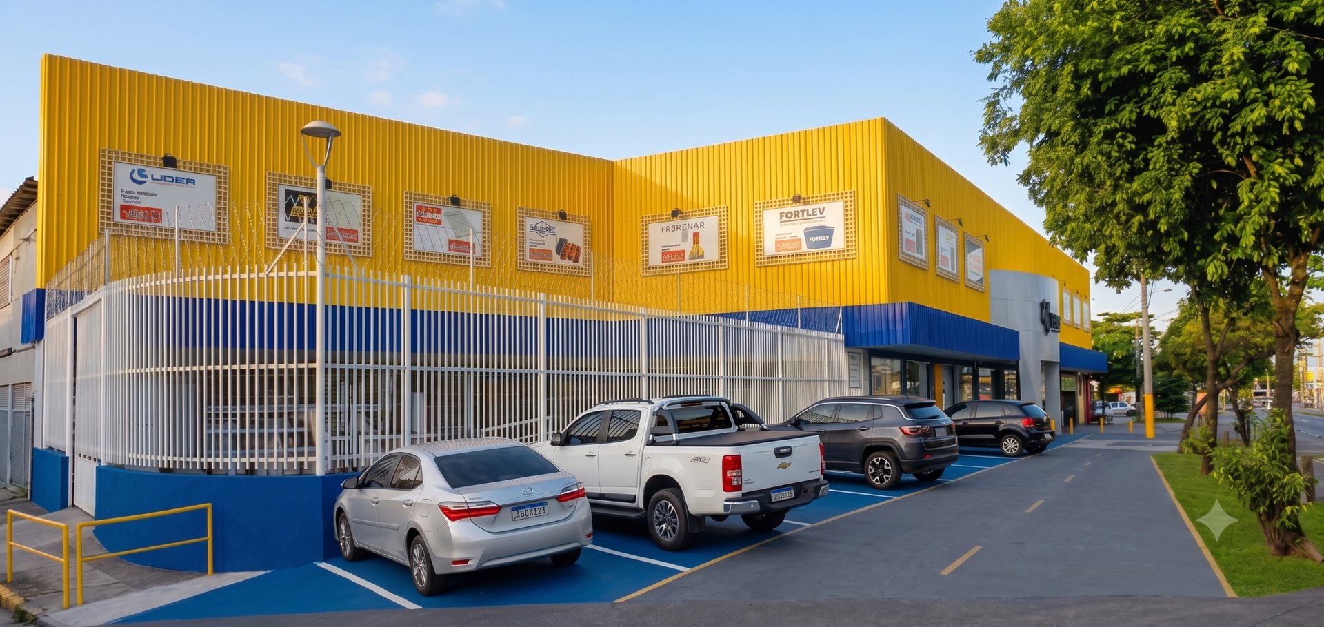 Fachada da loja Realeza Materiais de Construção